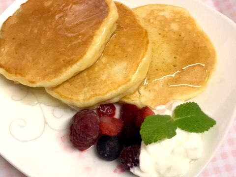 モチモチふわふわお豆腐パンケーキ